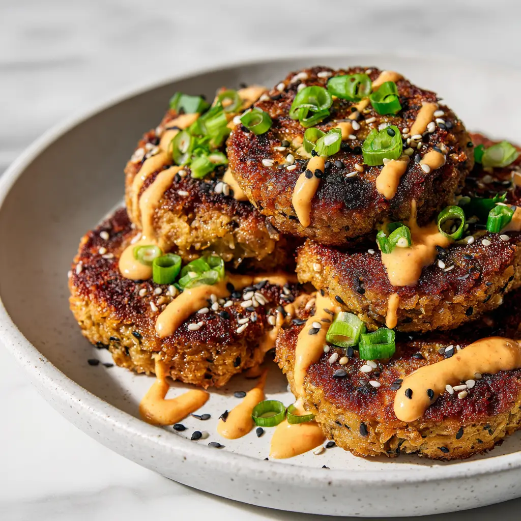 Asian Tuna Cakes with Sriracha Aioli