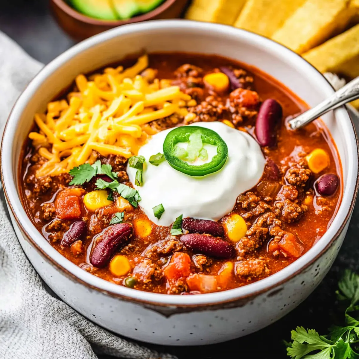 Dutch Oven Beef Chili with Caramelized Onions and Smoked Paprika