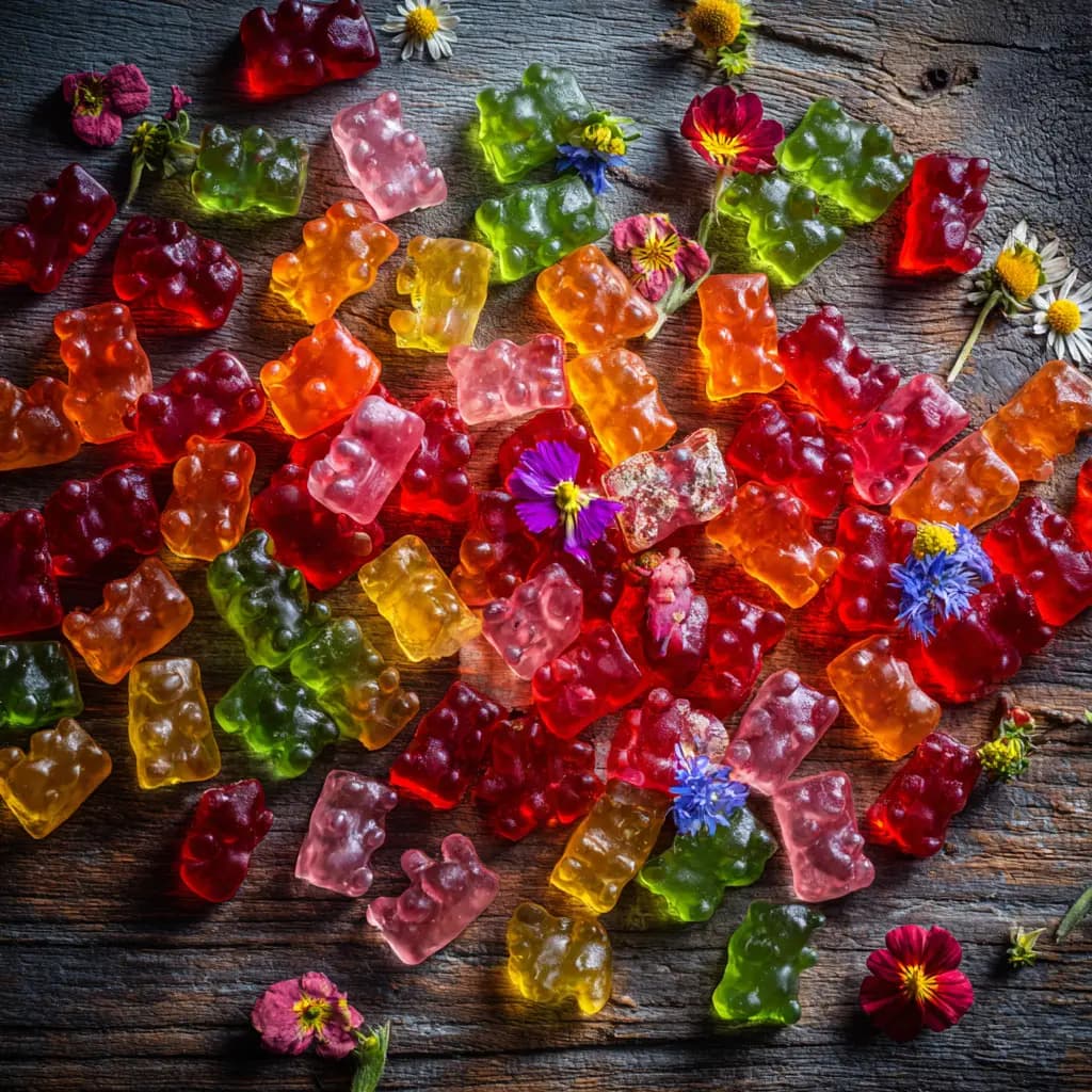 Homemade Gummies with Fruit Juice and Gelatin