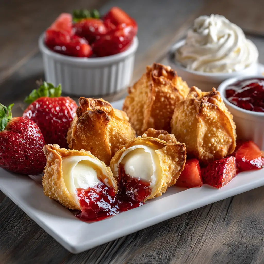 Strawberry Cheesecake Wontons: Fried, Baked, or Air Fried