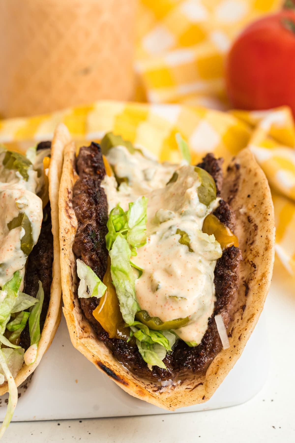 Big Mac Tacos with Smash Burger Patties