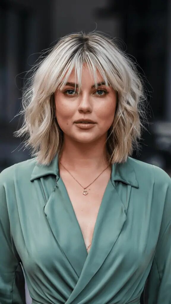 40 Stunning Medium-Length Haircuts for Round Faces You Need to Try