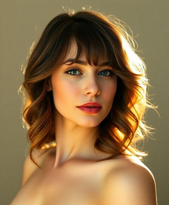 loose curls in long hair