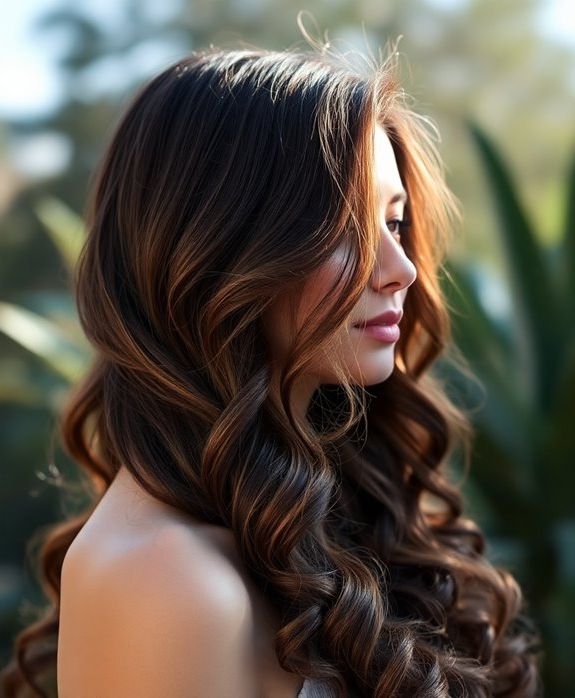 layered loose long curls