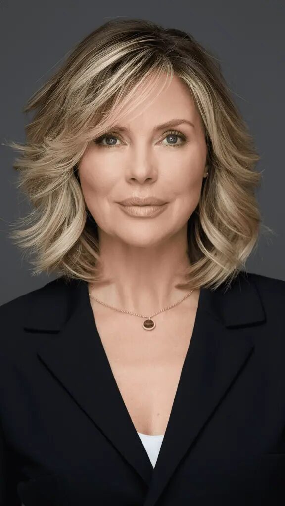 40 Stunning Medium-Length Haircuts for Round Faces You Need to Try