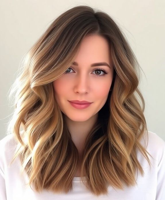 wavy hair with texture