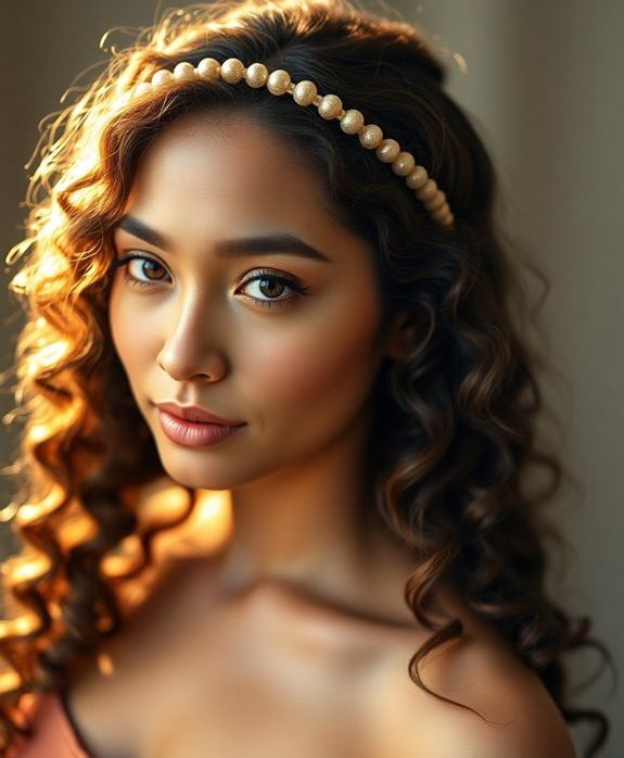 elegant long curls accessory