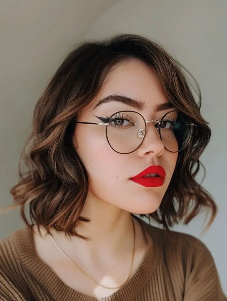 40 Stunning Medium-Length Haircuts for Round Faces You Need to Try