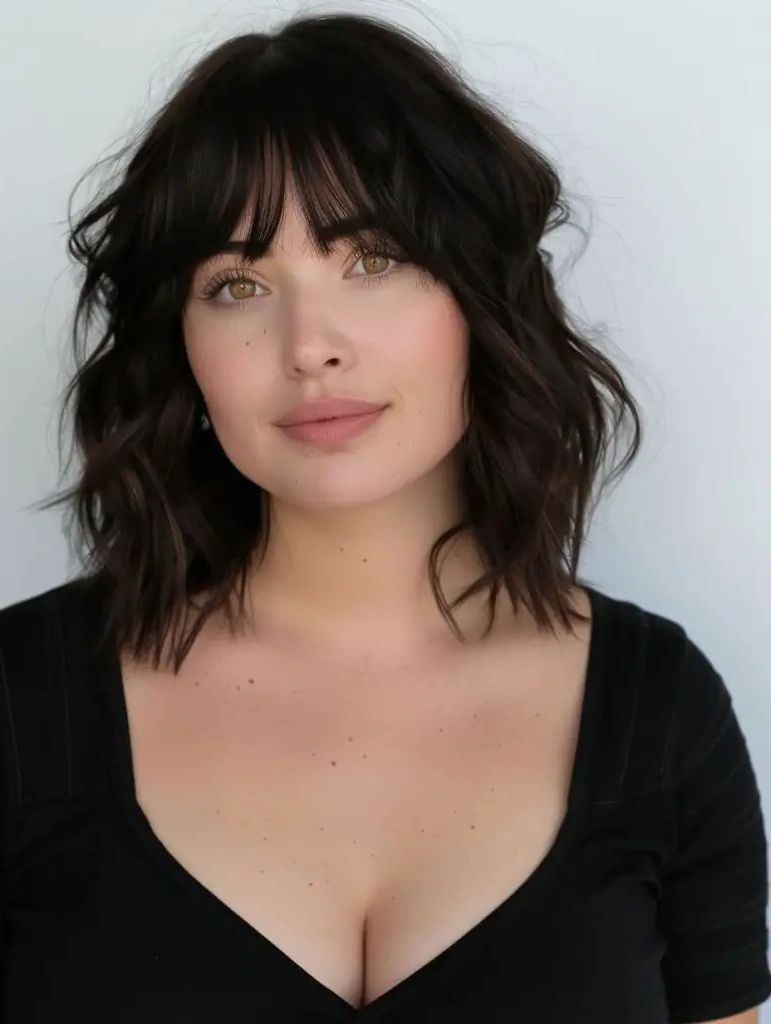 40 Stunning Medium-Length Haircuts for Round Faces You Need to Try