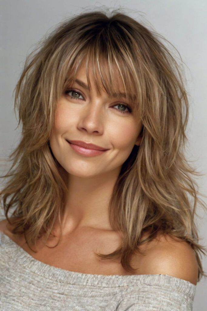 Layered Hair with Fringe 1